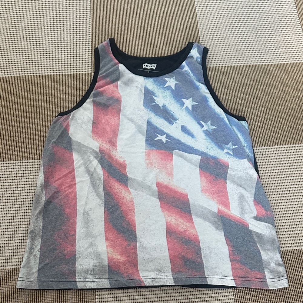 Levi's Black Graphic Tank Top